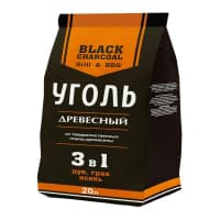 Уголь древесный 20 л GRILL бум/уп